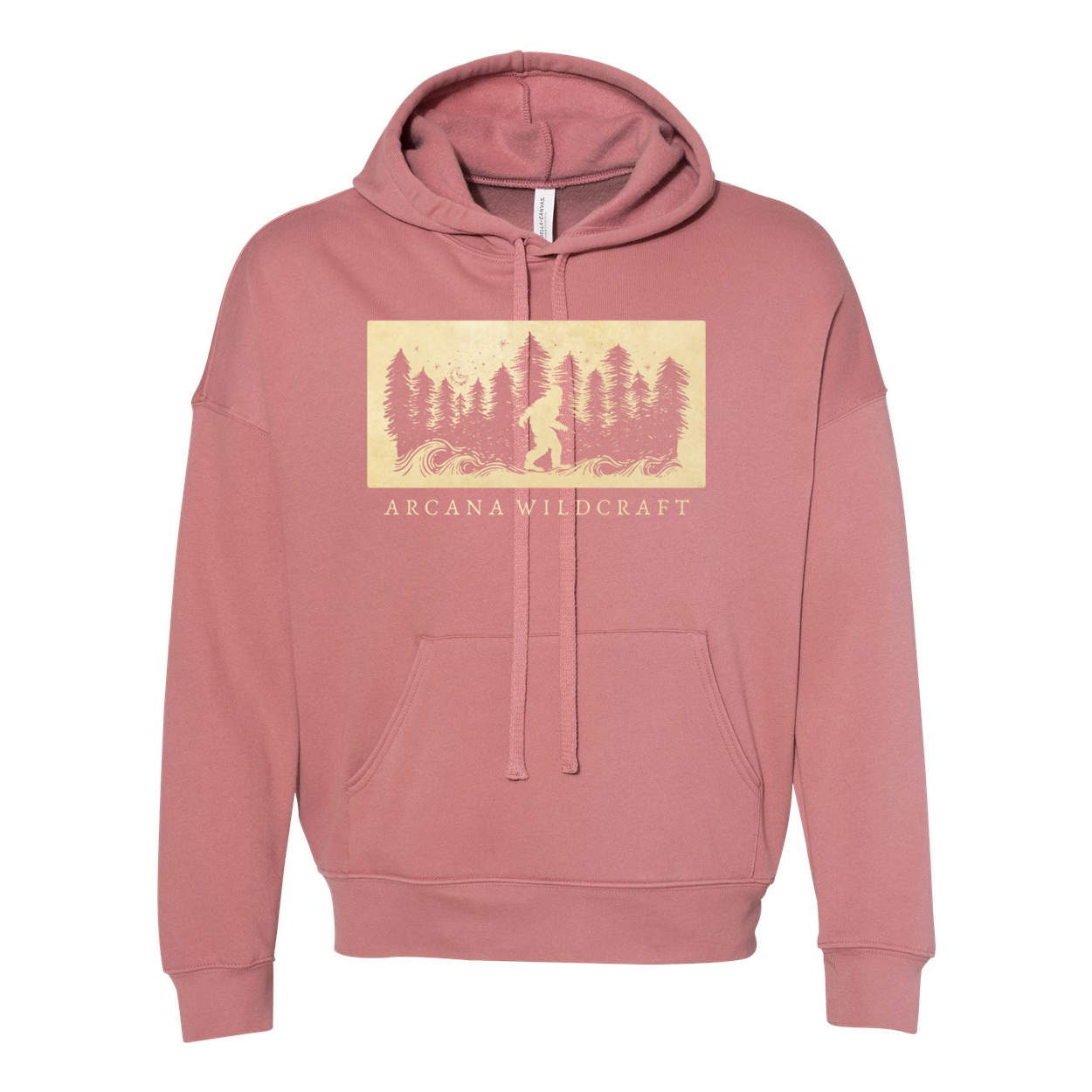 Coast of Cascadia Dropped Shoulder Hoodie, Gender Neutral Sponge Fleece XS-2XL