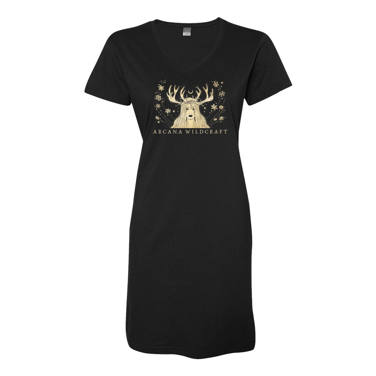 Snow Witch V-Neck Nightgown, Women's S-3X