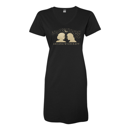 Les Femmes V-Neck Nightgown, Women's S-3X